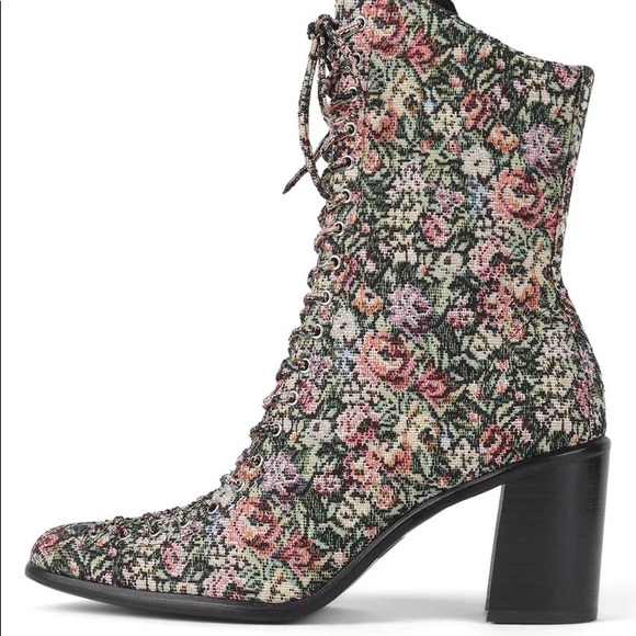 Jeffrey Campbell Shoes - Archille Multi Floral Tapestry